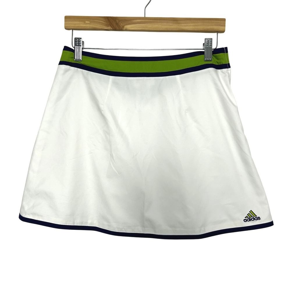 vintage Adidas Skirt 10 White Sporty Tennis Golf Skort Activewear preppy outdoor